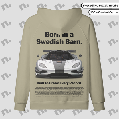 One Poster Style Full-Zip Fleece-lined Premium Hoodie