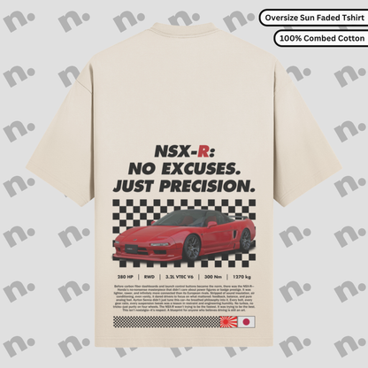 NSX-R – “NO EXCUSES. JUST PRECISION.” Premium Oversized Tee