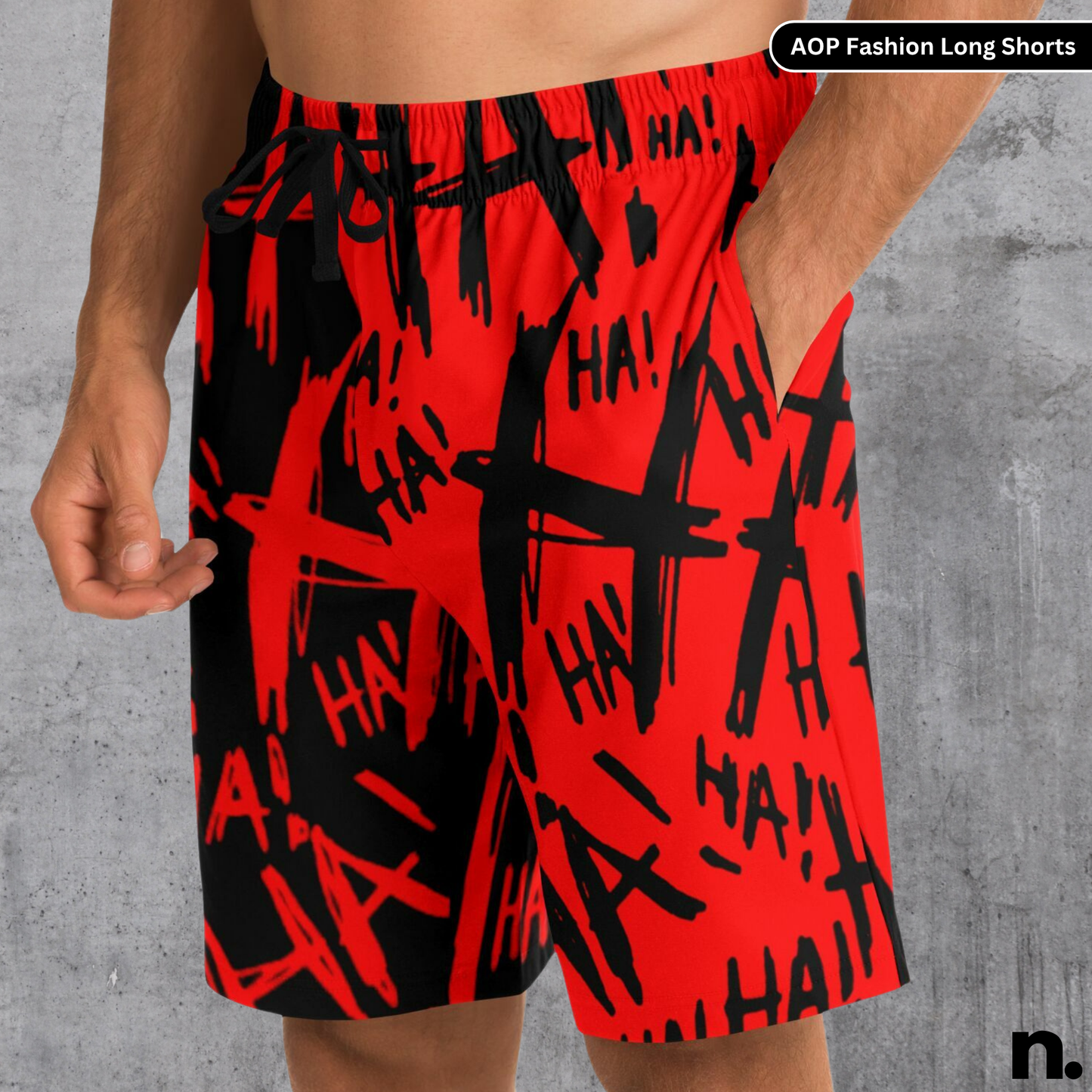 Haha Joker Inverted Inspired Fashion Long Shorts