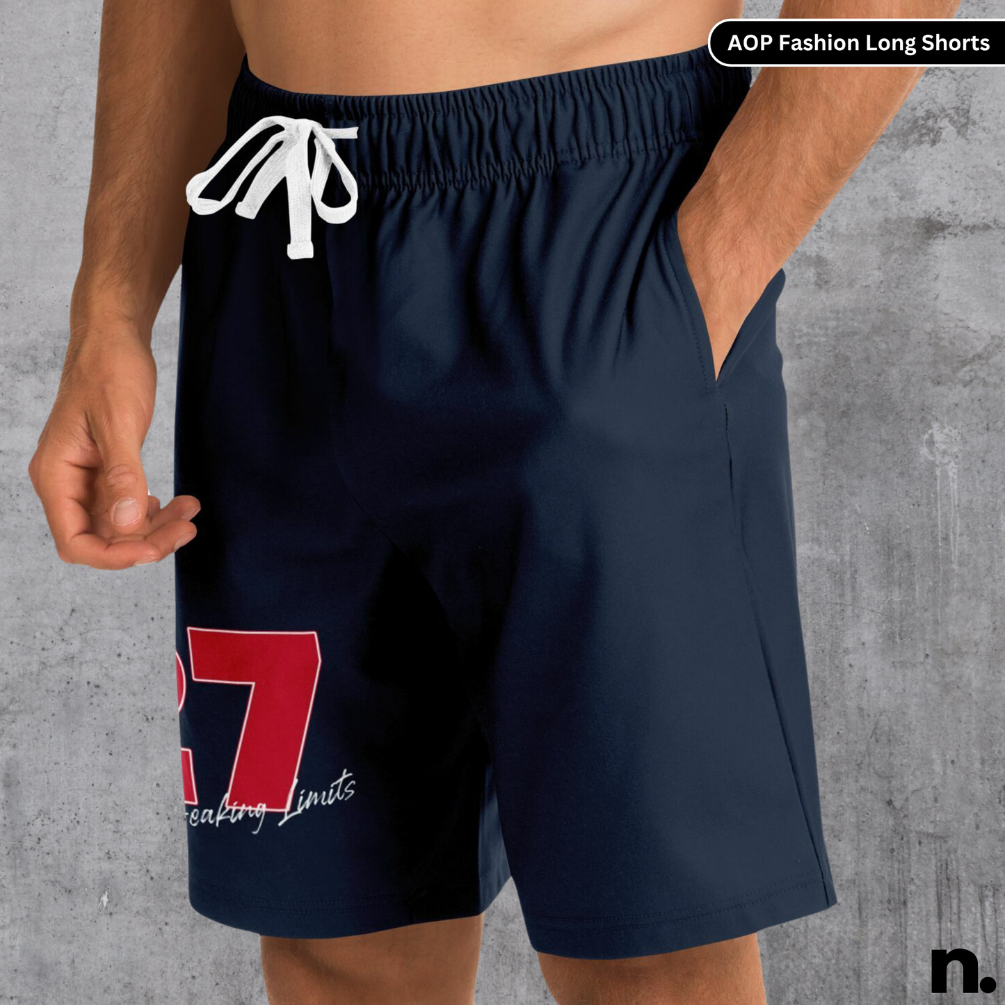 Racing Inspired Number #27 Personalized Fashion Long Shorts