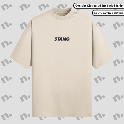 Old Soul Stang Distressed Oversized Tee