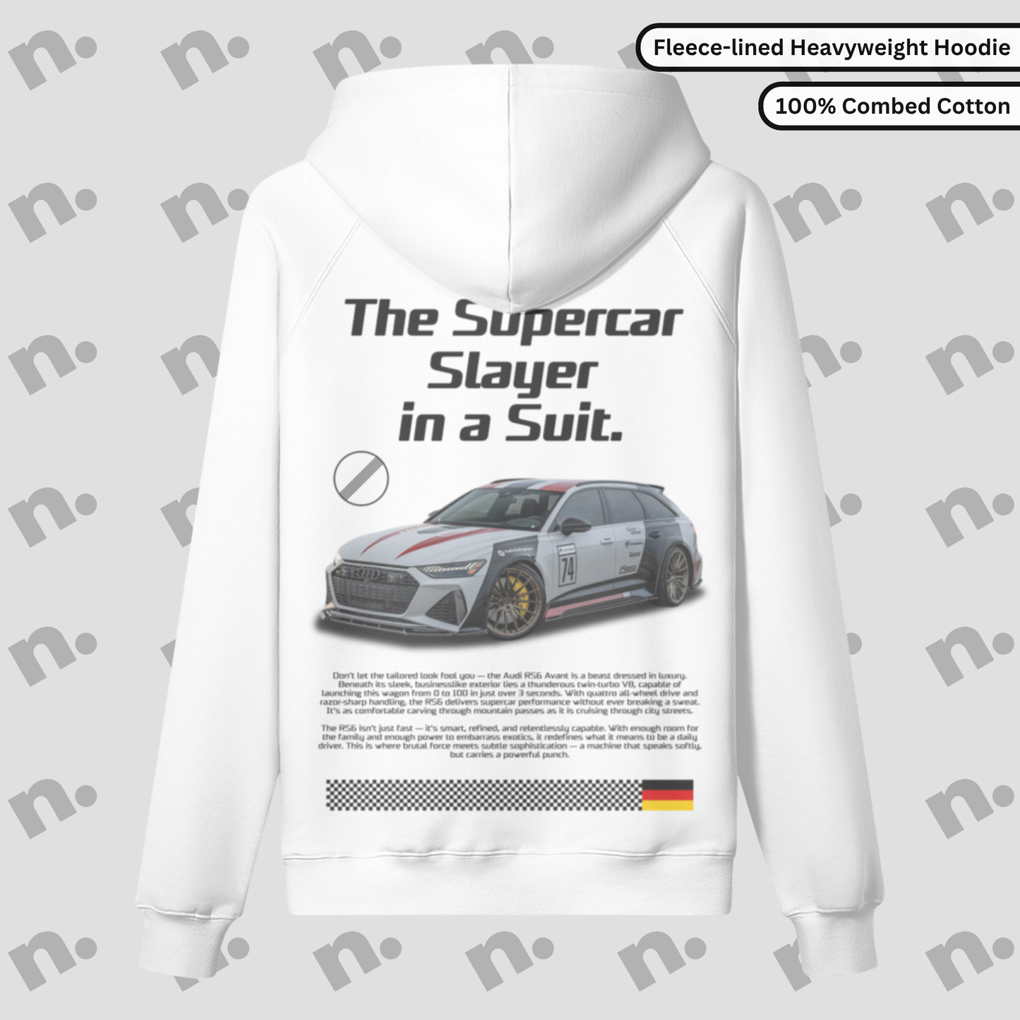 Supercar Slayer RS-6 Sun Faded Premium Hoodie