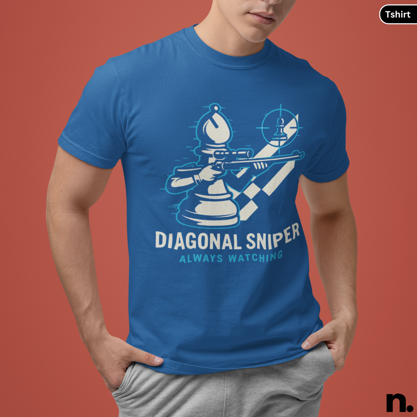 Bishop Diagonal Sniper Chess Inspired Unisex Tee