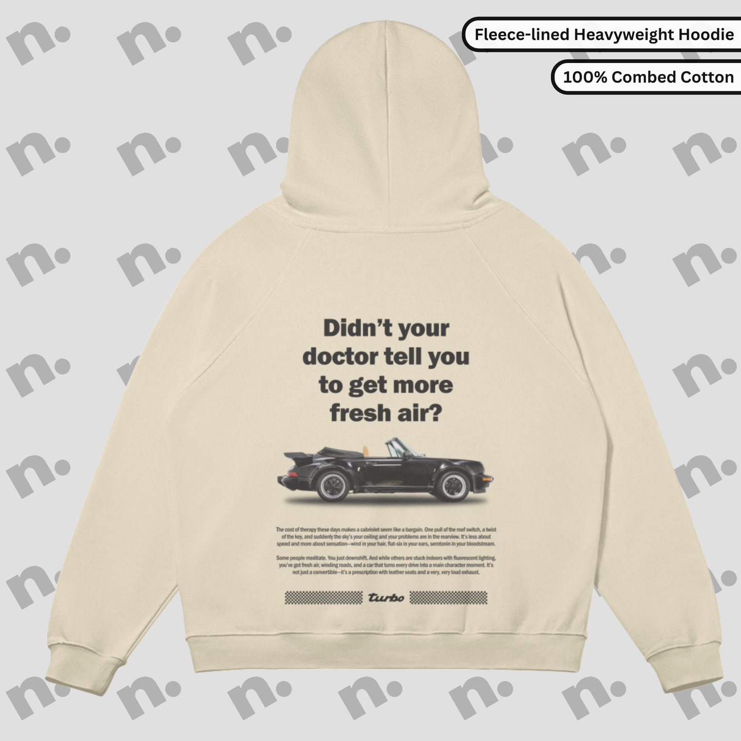 911 Convertible-Inspired Fleece--lined Premium Hoodie
