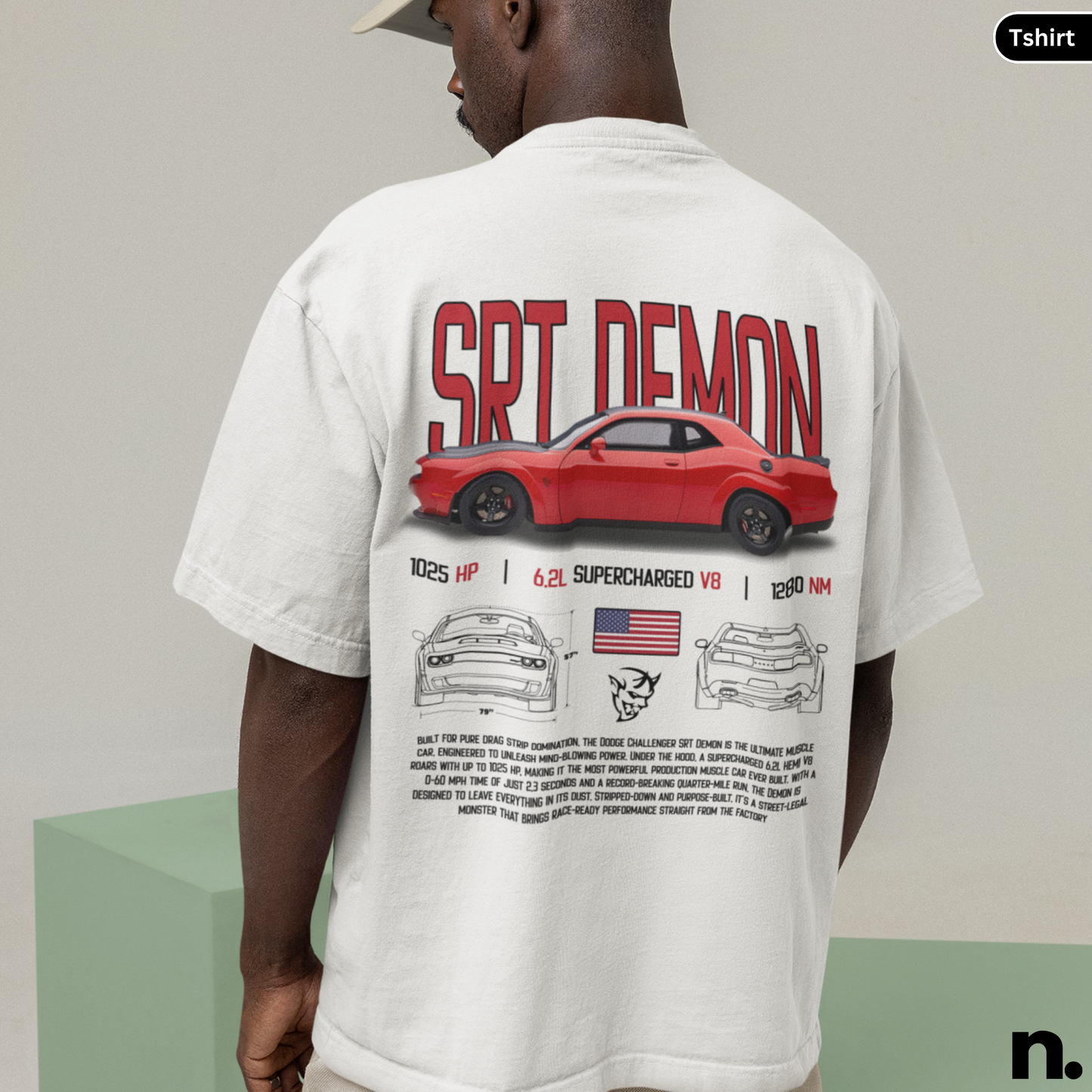 SRT Demon Poster Style T-Shirt