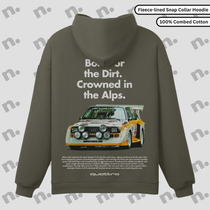 Crowned in the Alps Quattro Snap-Collar Fleece Hoodie
