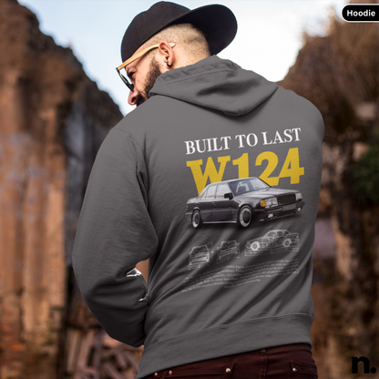 Merc W124 Poster Style Hoodie