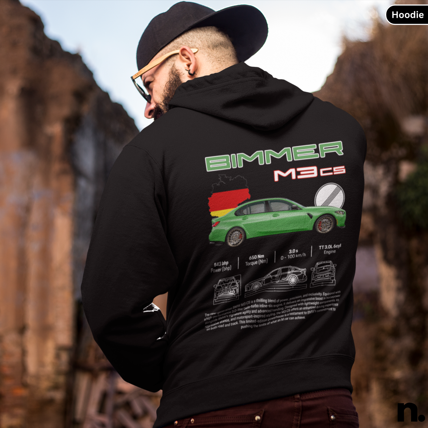 New M3CS Poster Style Hoodie