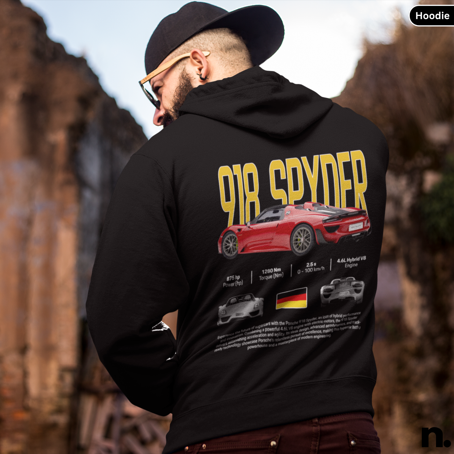 918 Spyder Poster Style Hoodie