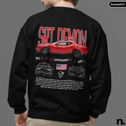 SRT Demon Poster Style Crewneck Sweatshirt