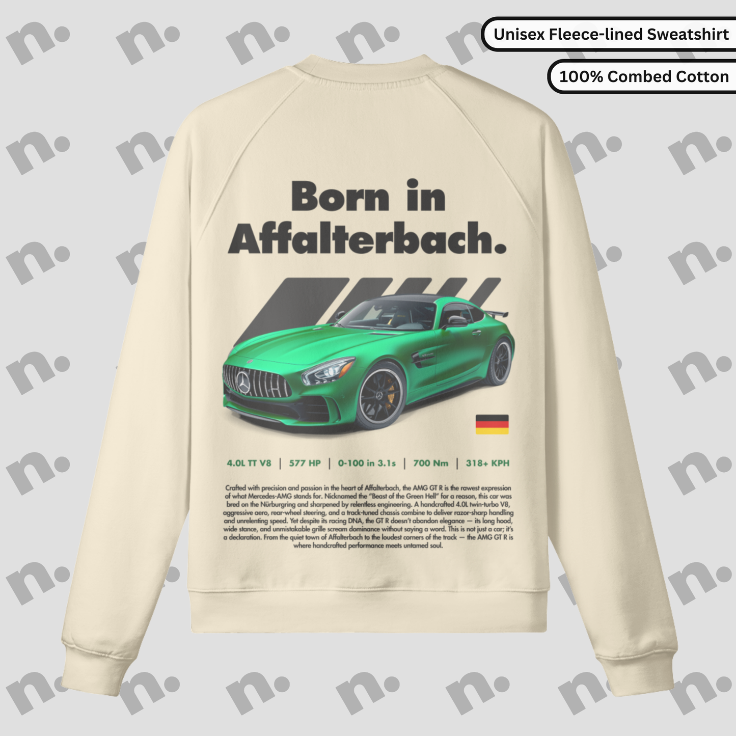 Born in Affalterbach Premium Fleece-lined Sweatshirt