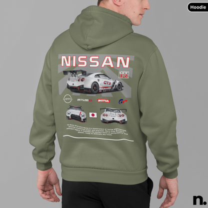 Nissan GTR GT3 JDM Poster Style Back Print Unisex Hoodie