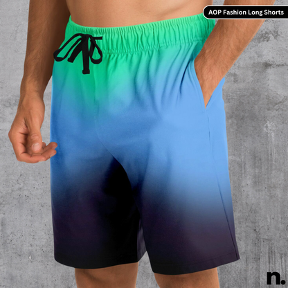 Color Diffusion Streetwear Fashion Long Shorts