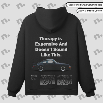 911 Therapy Snap Collar Fleece-Lined Hoodie