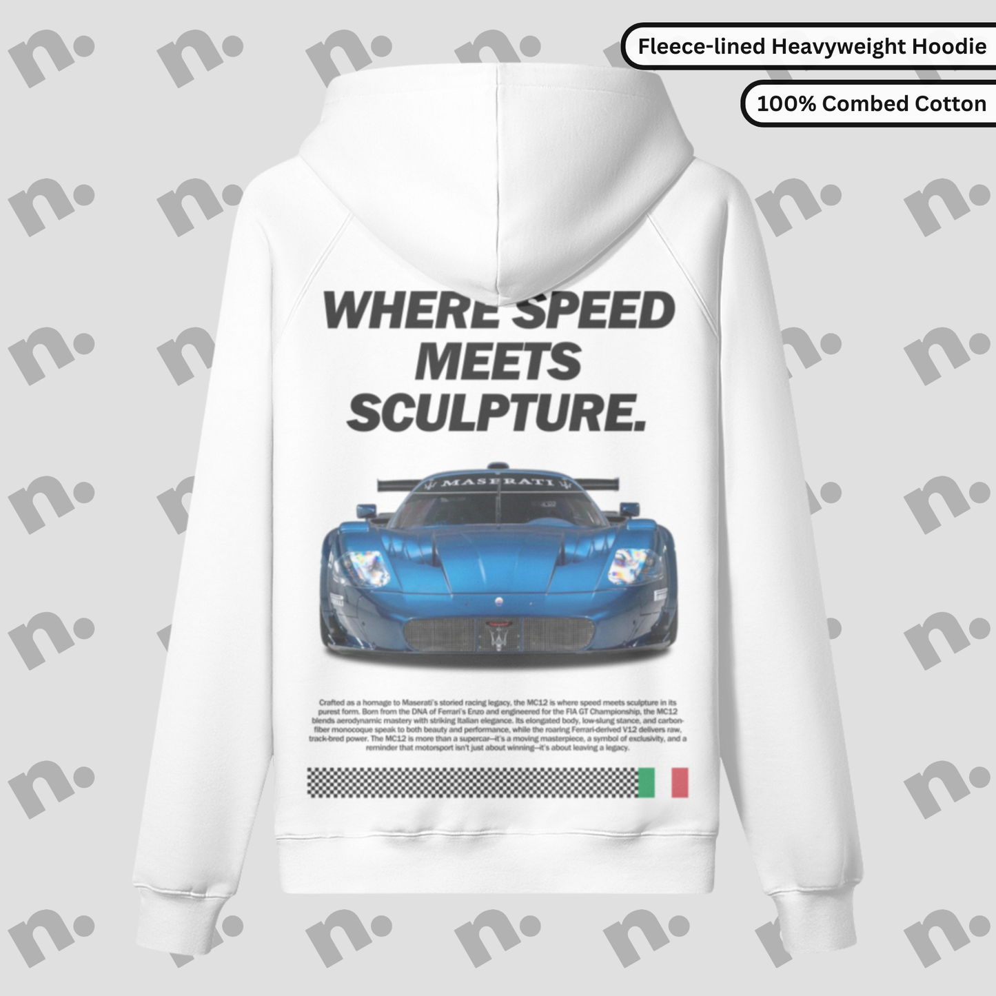 WHERE SPEED MEETS SCULPTURE. –  Fleece-Lined Premium Hoodie