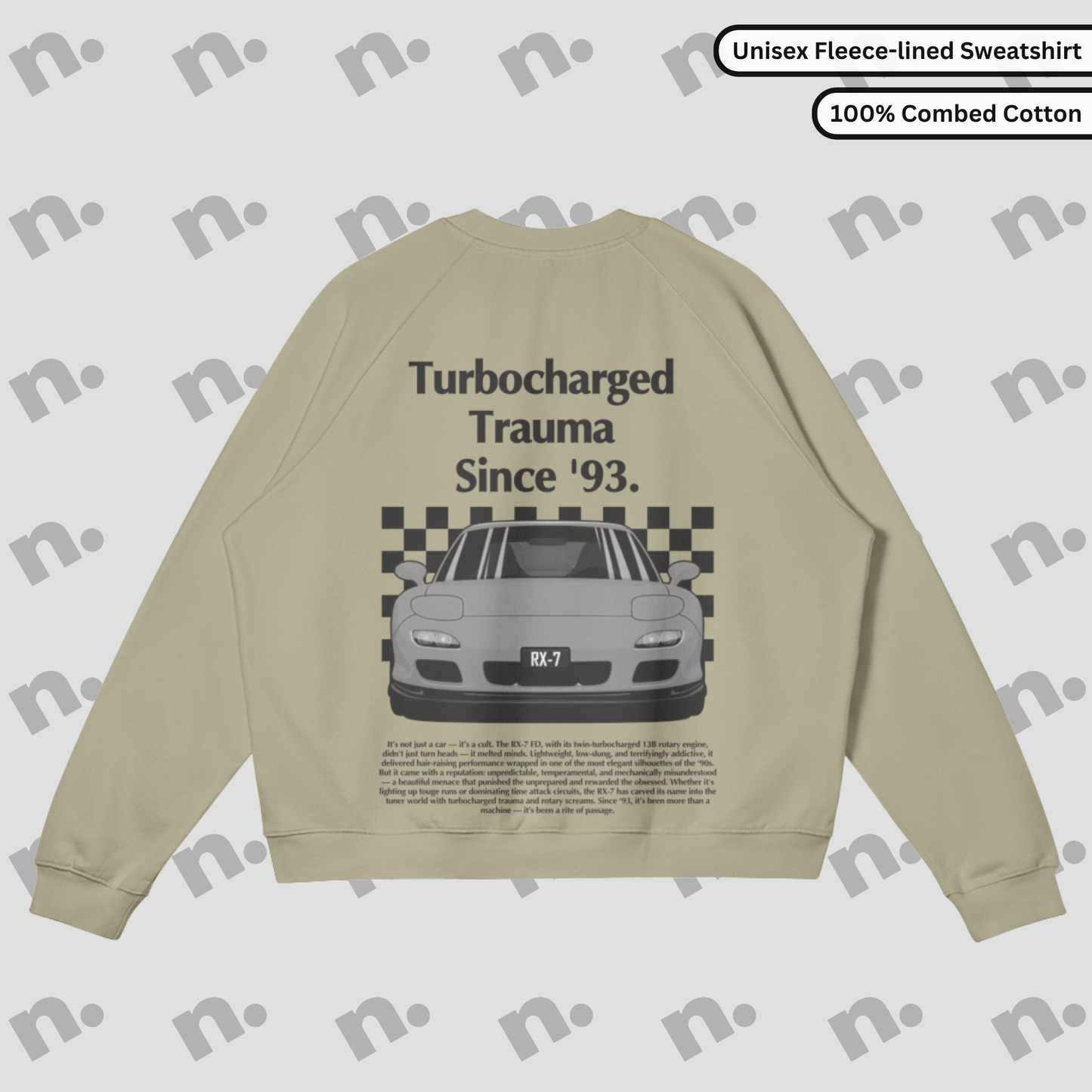 Turbocharged Trauma Since ’93 Premium Fleece Sweatshirt