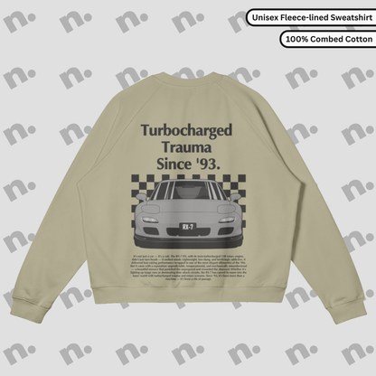Turbocharged Trauma Since ’93 Premium Fleece Sweatshirt
