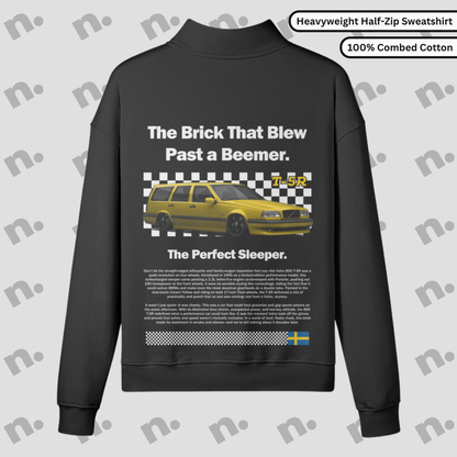 T5R Brick Inspired Premium Half-Zip Sweatshirt