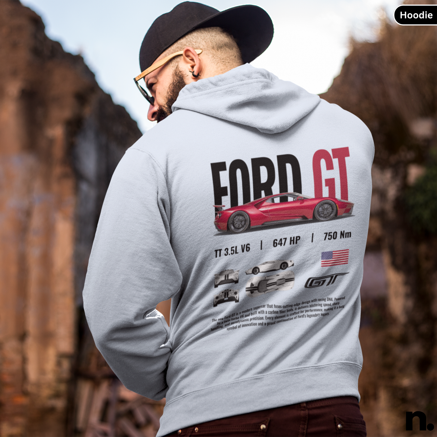 GT40 New Poster Style Hoodie