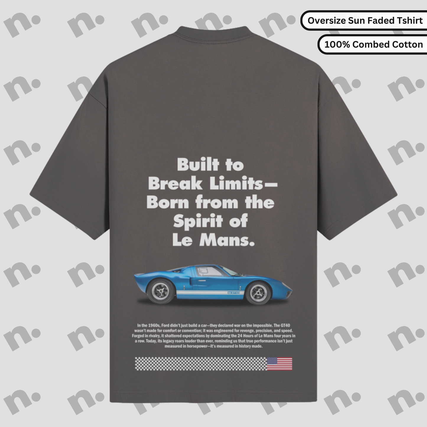 GT40 Le Mans Poster Style Premium T-shirt