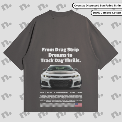Chevy Oversized Distressed Sun-Faded Premium Tee