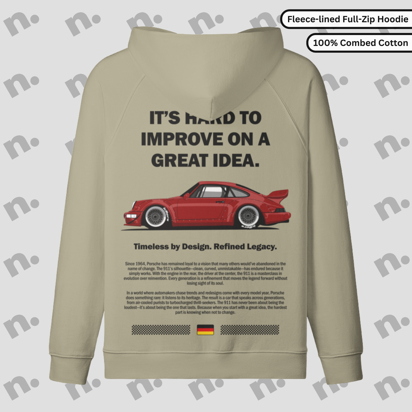 911 Legacy Inspired Full-Zip Fleece Hoodie