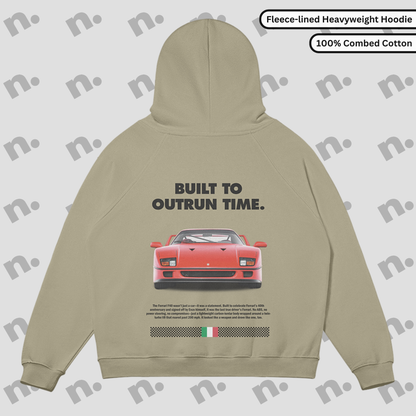 F40 "Built to Outrun Time" Premium Hoodie