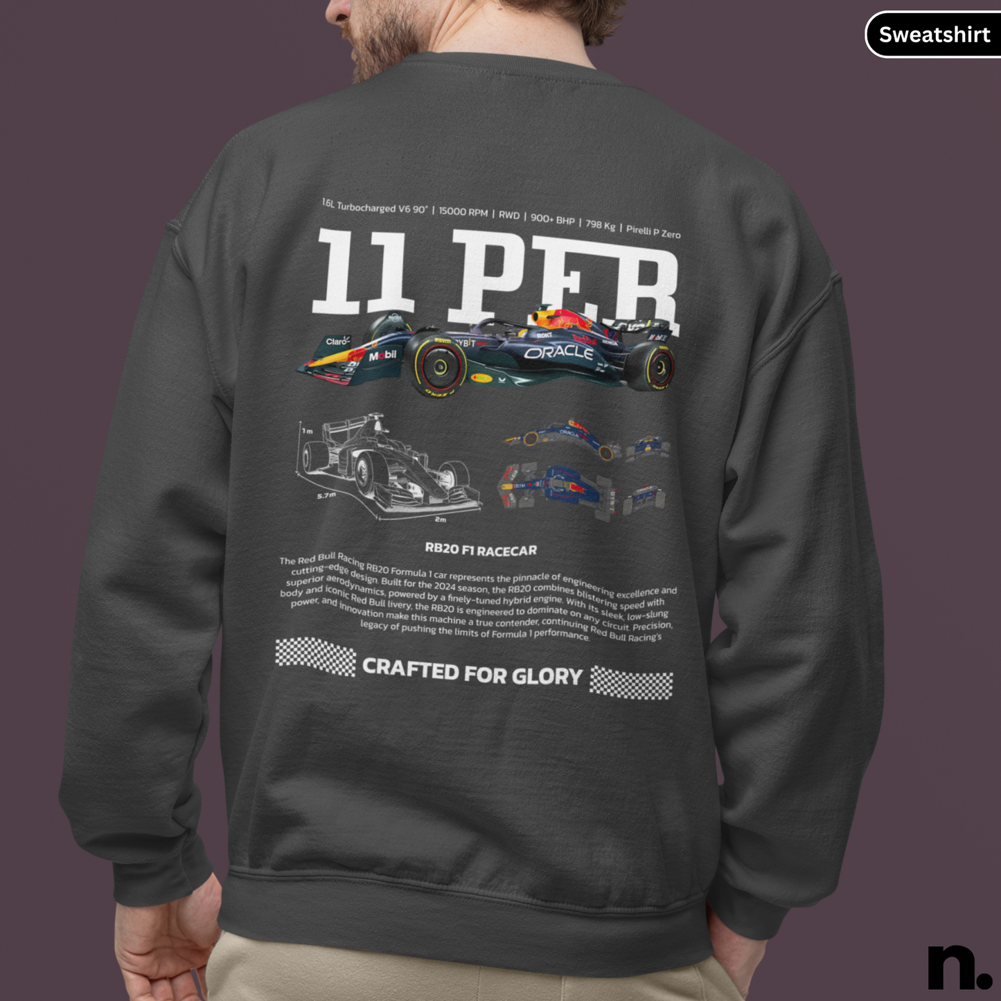 11 Perez RB20 Poster Style Sweatshirt