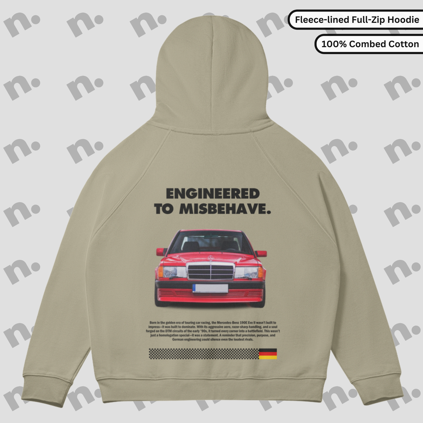190E Evo II Inspired Full-Zip Fleece Hoodie