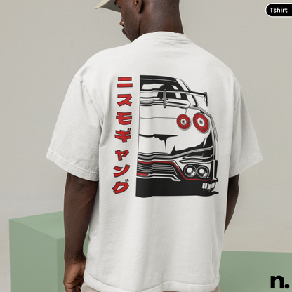 Nissan GTR R35 Silhouette Back Print Heavy Cotton Tee