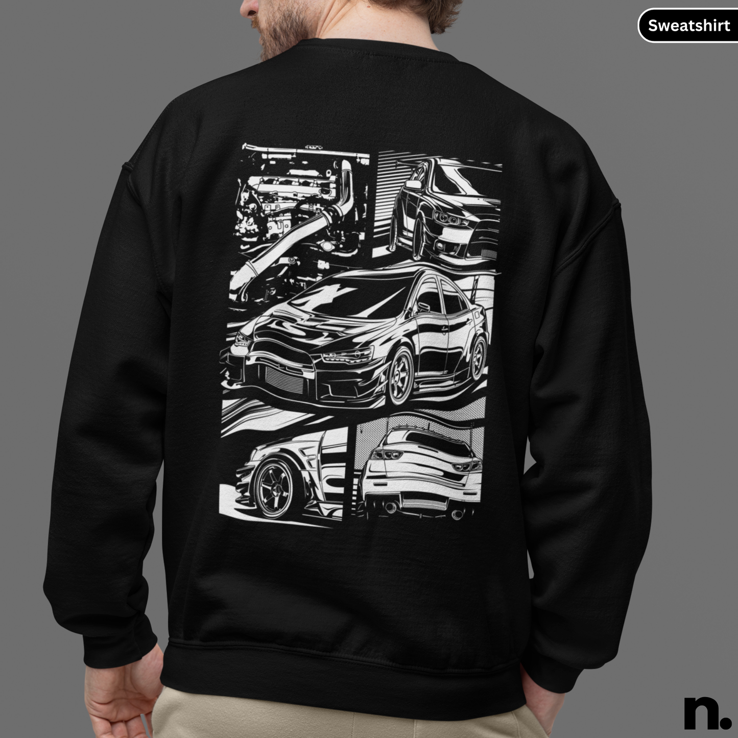 Evo X Illustration Poster Style Sweatshirt
