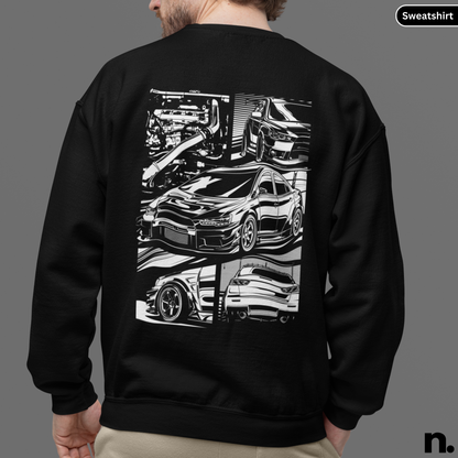 Evo X Illustration Poster Style Sweatshirt