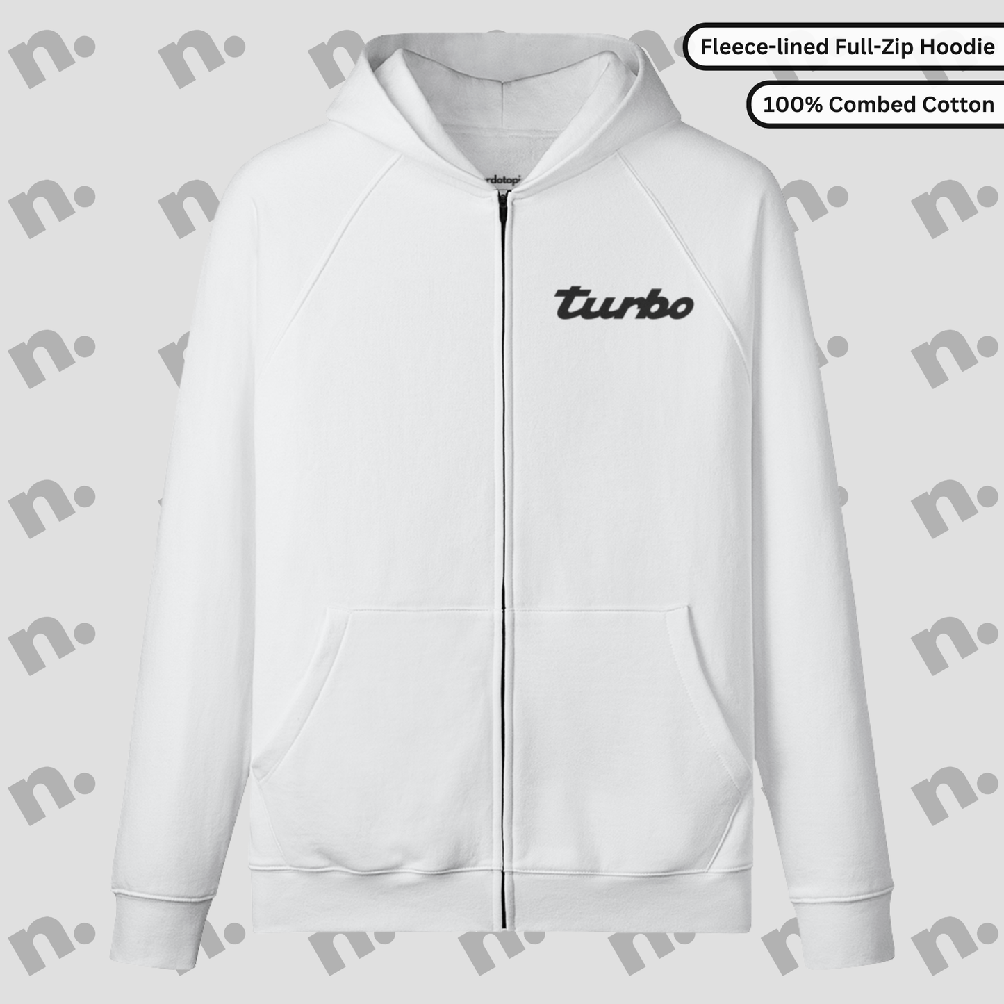 964 Turbo Divorce Inspired Full-Zip Fleece Hoodie