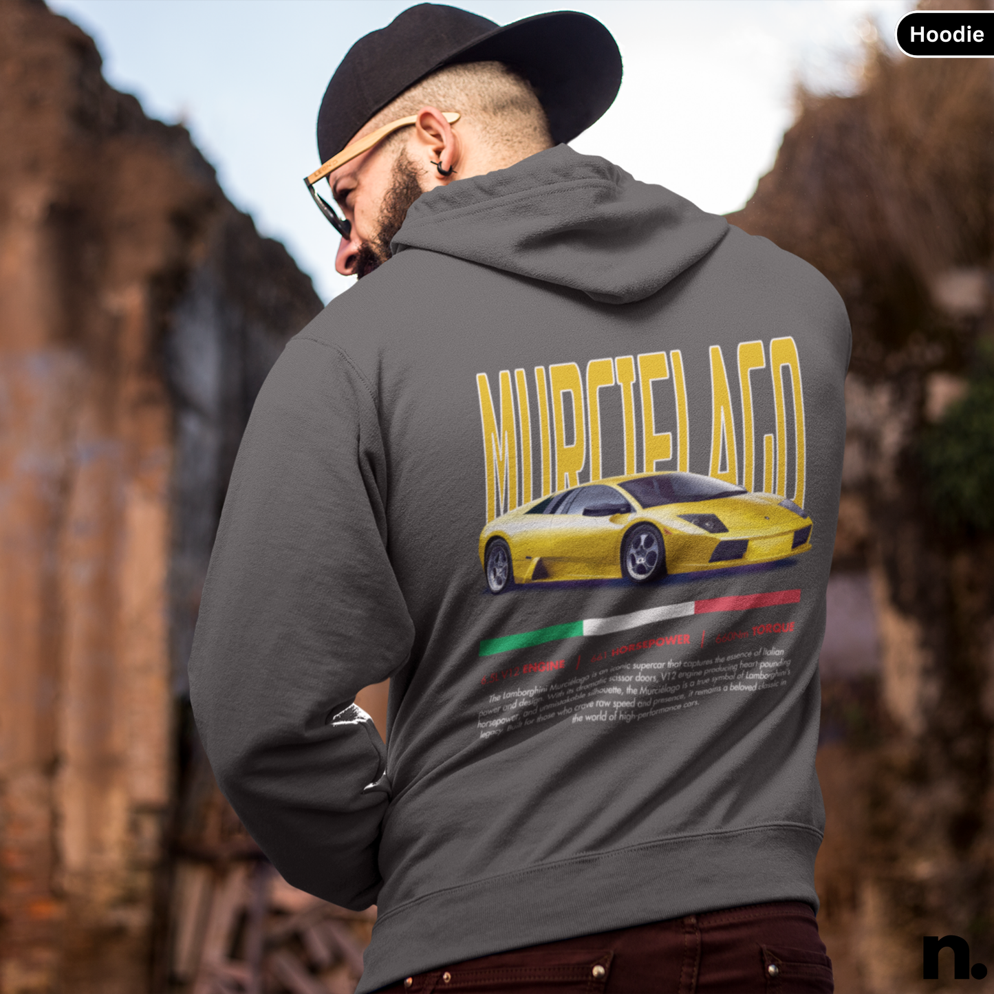 Lambo Murci Poster Style Hoodie