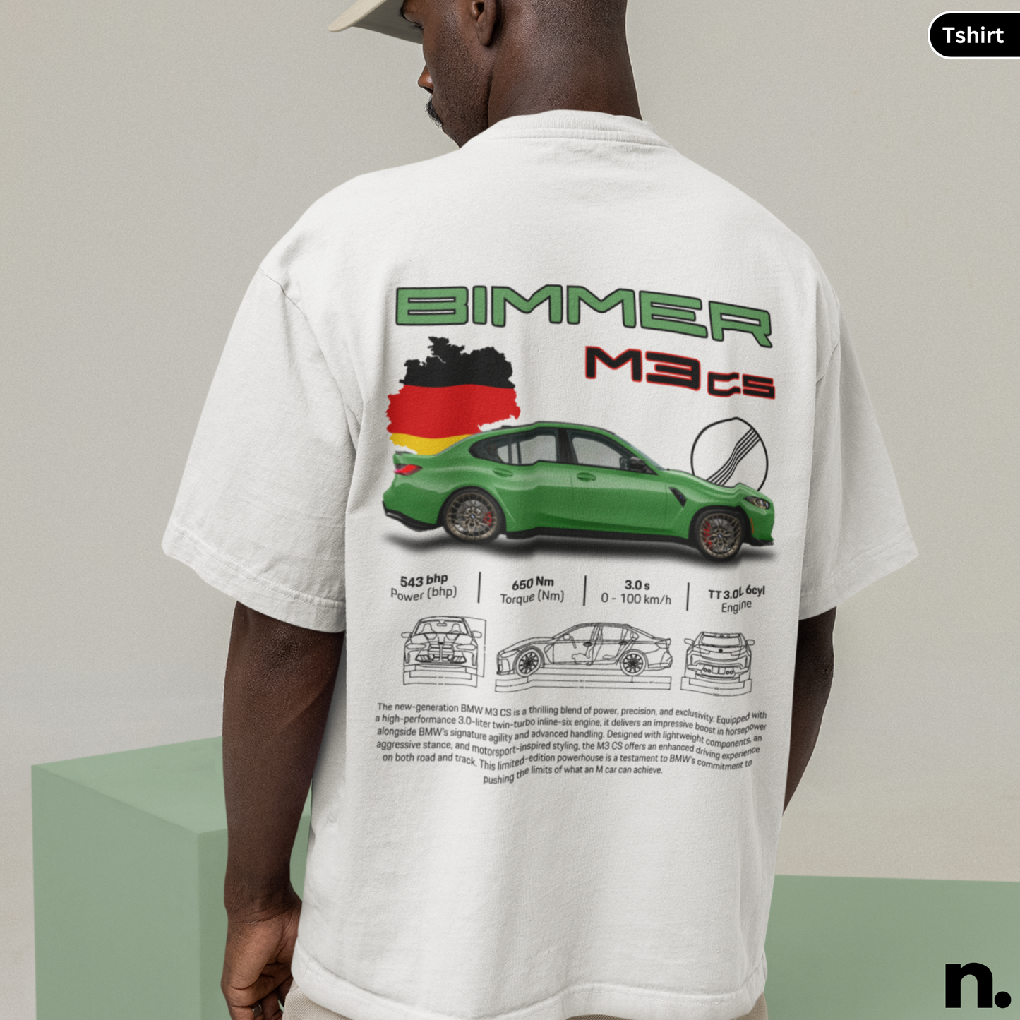 New M3CS Poster Style T-shirt
