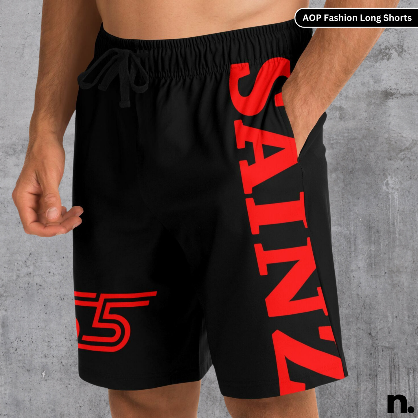 SAINZ F1 Inspired Fashion Long Shorts