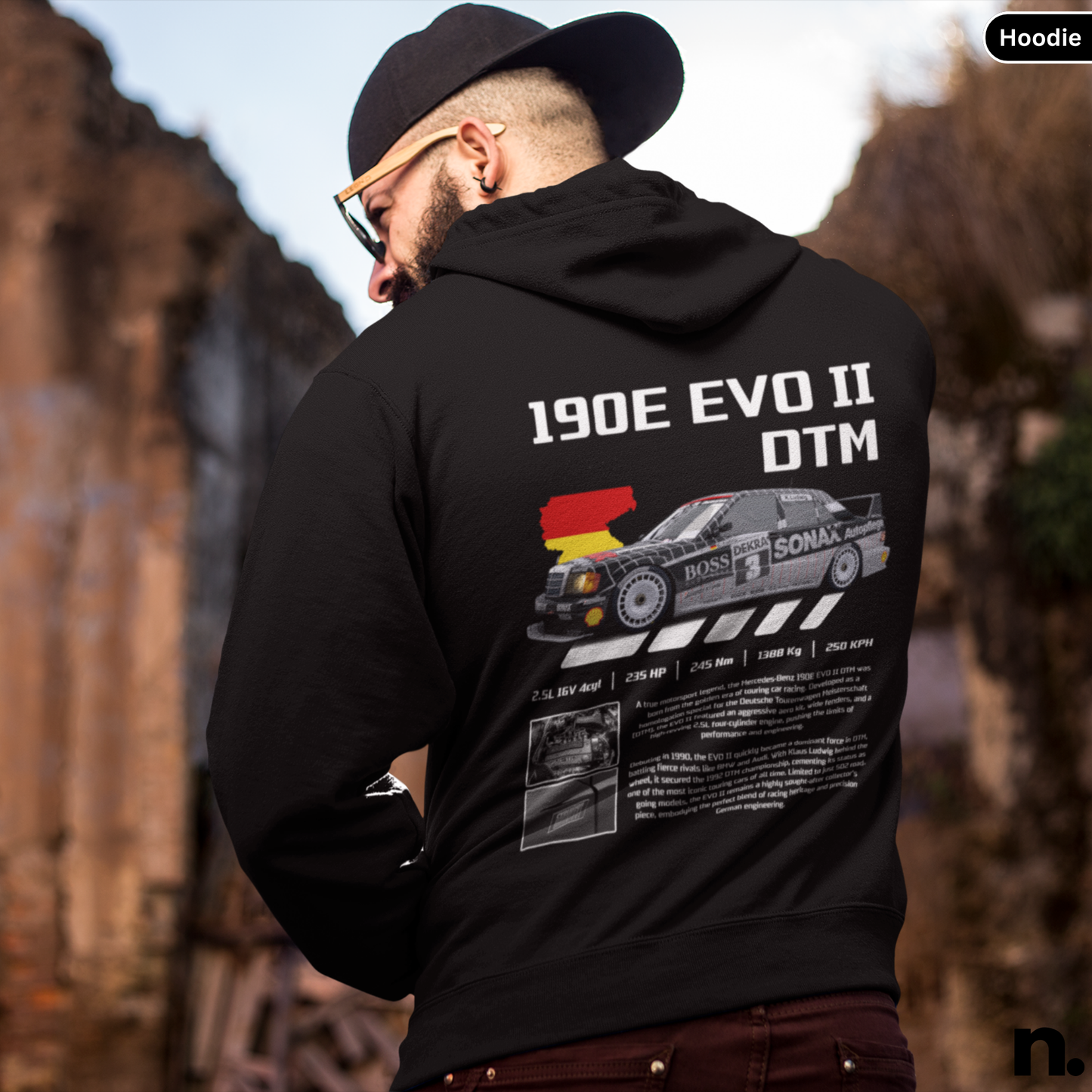 DTM 190E EVO II Poster Style Hoodie