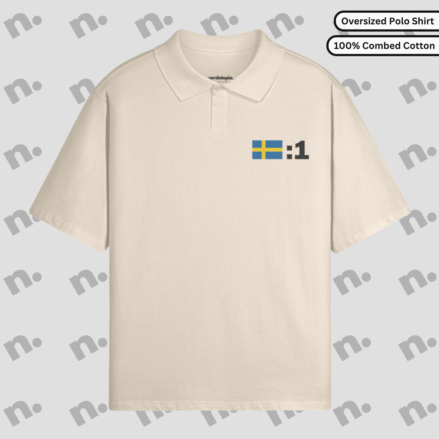 One Poster Style Oversized Premium Polo