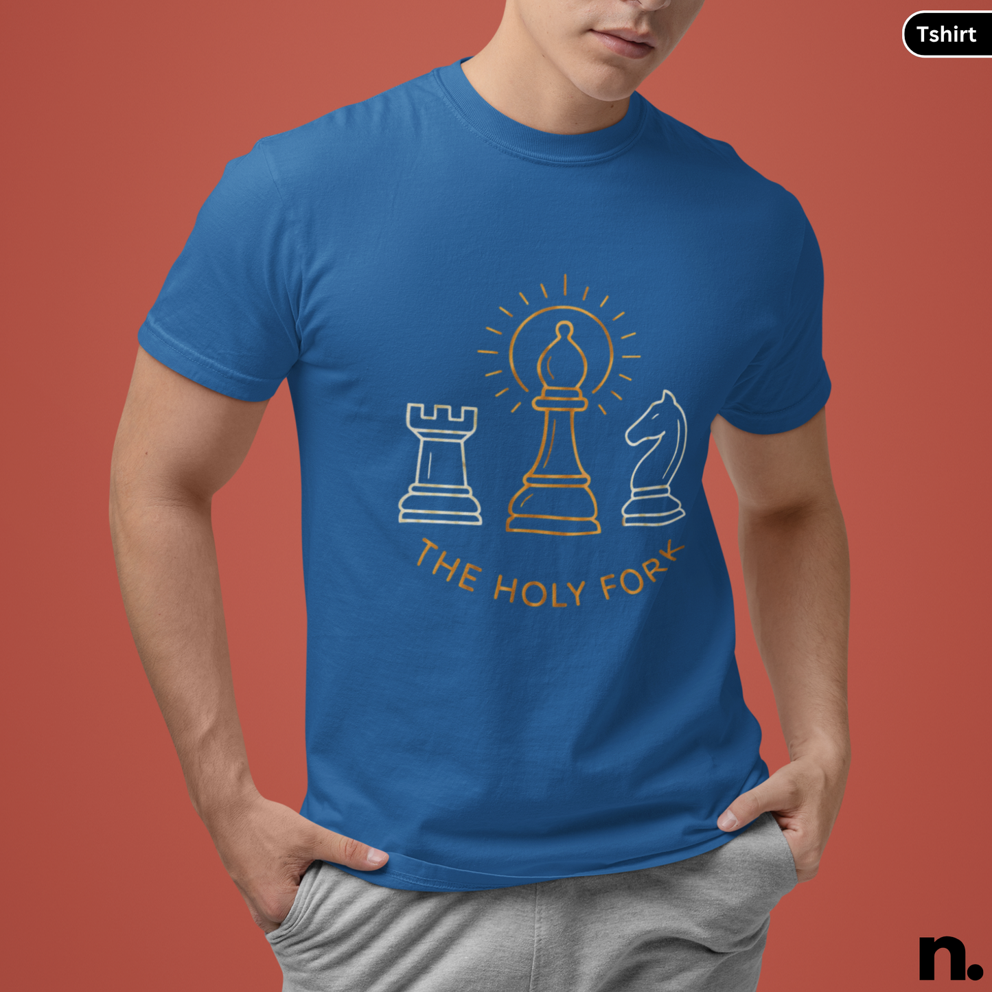 Chess Knight Holy Fork Funny Unisex Tee
