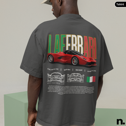 Laferrari Italian Poster Style T-shirt