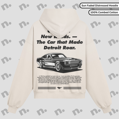 Old Soul Stang Distressed Premium Hoodie