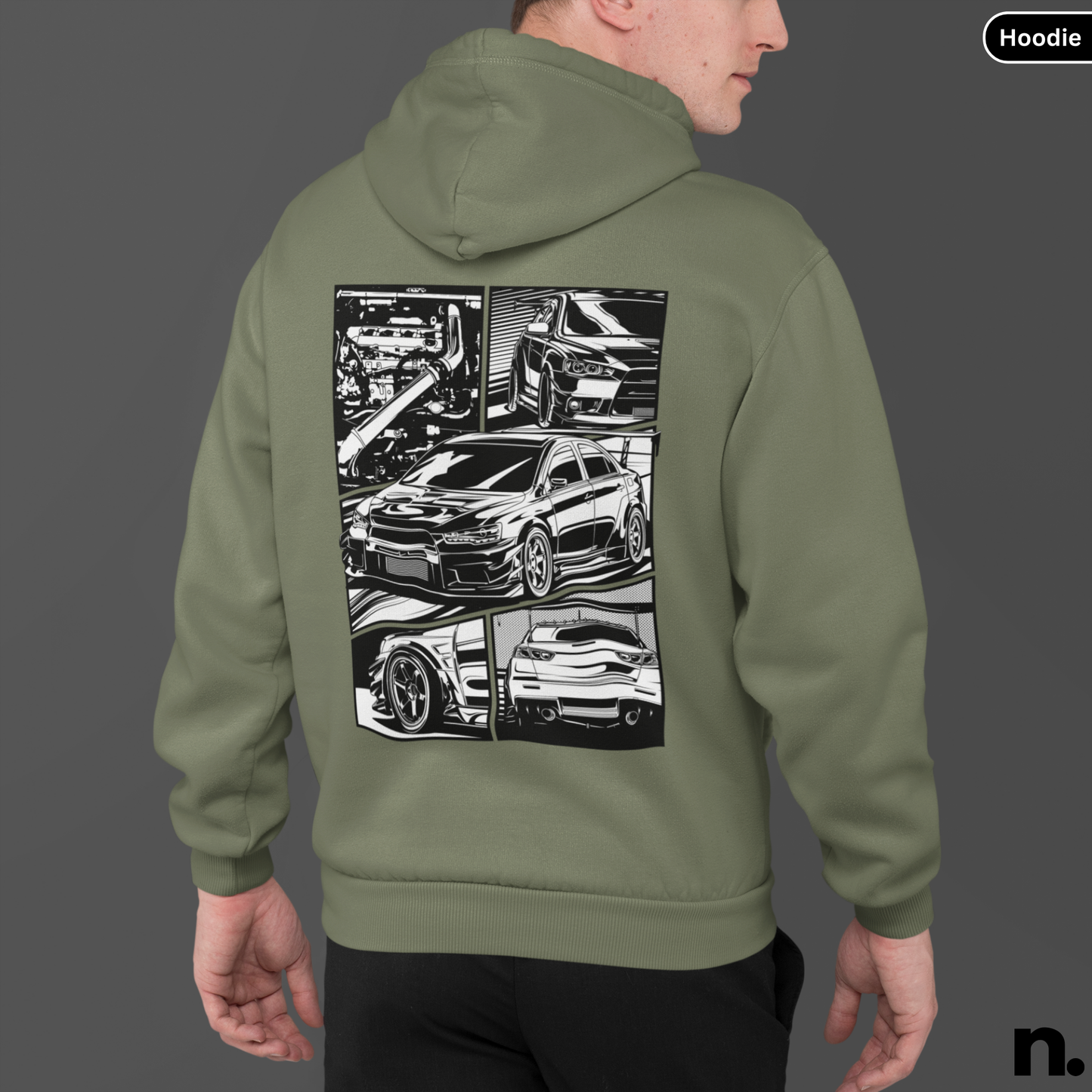 Evo X Illustration Poster Style Hoodie
