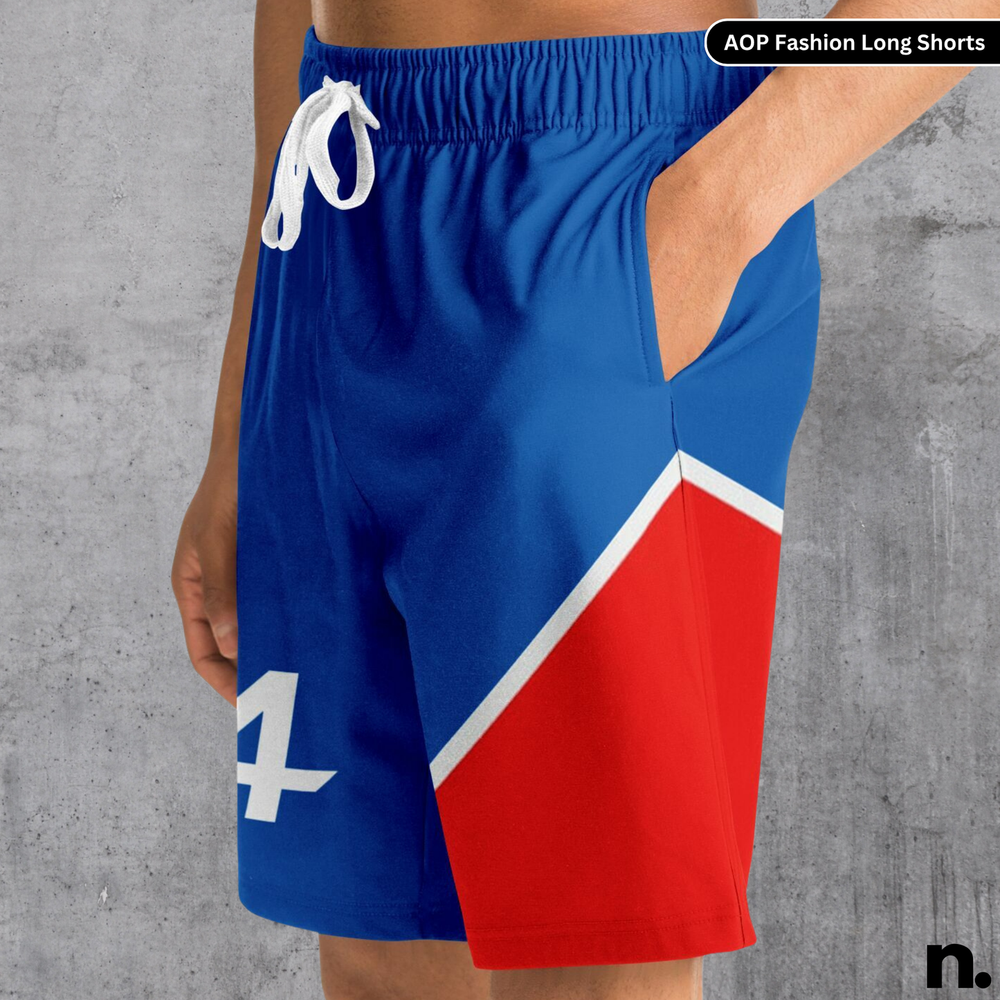 Alpine F1 Inspired Long Shorts