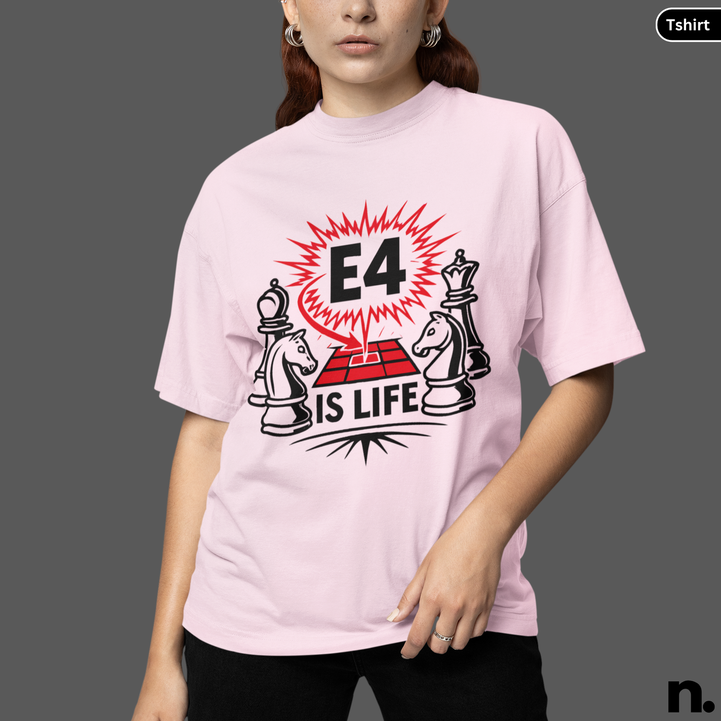E4 is Life Chess Inspired Unisex Tee
