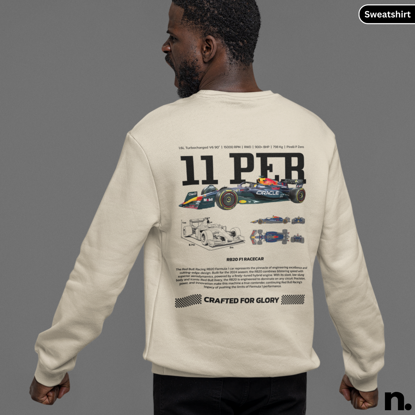 11 Perez RB20 Poster Style Sweatshirt