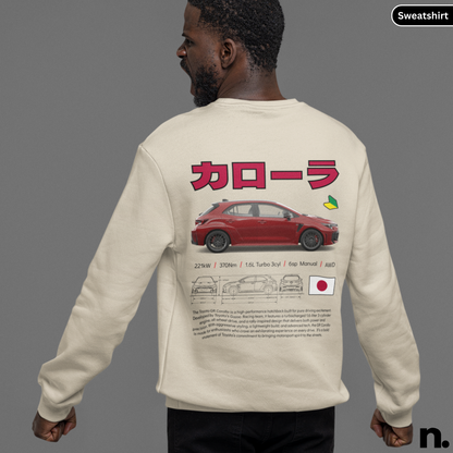 JDM GR Corolla Poster Style Sweatshirt