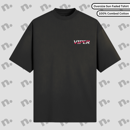 Viper Inspired Premium Sun Faded Oversize T-shirt