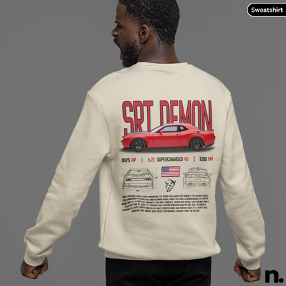 SRT Demon Poster Style Crewneck Sweatshirt