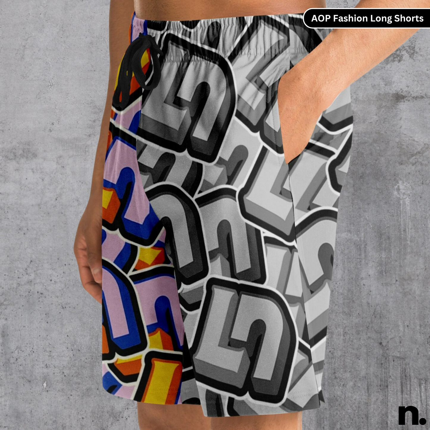 Lando Norris Pattern Fashion Long Shorts