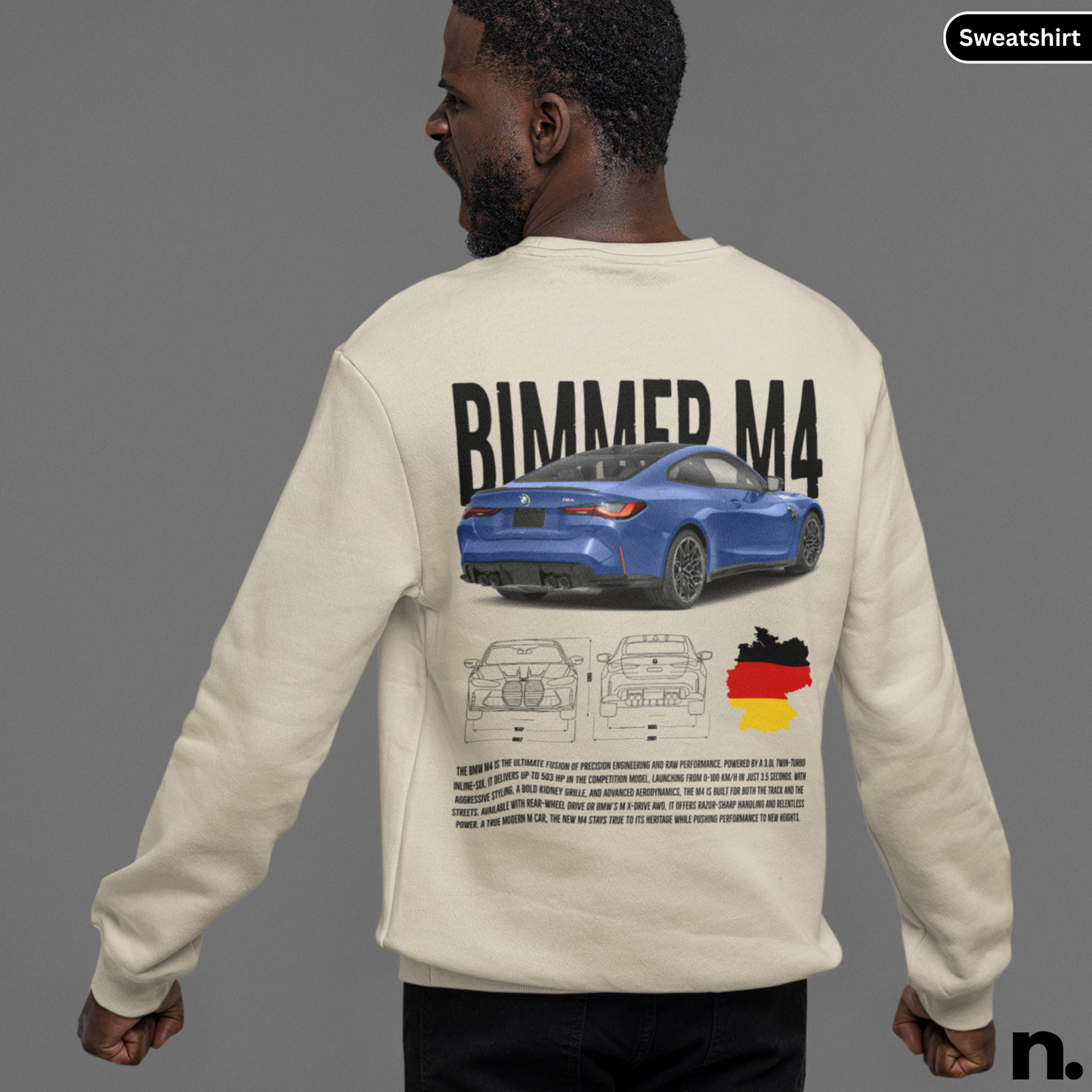 Bimmer M4 Poster Style Crewneck Sweatshirt